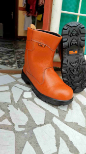 BIMEXS - SEPATU PROYEK SAFETY BOOTS // SEPATU KERJA LAPANGAN UJUNG PELINDUNG BESI SAFETY COKLAT TAN