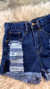 High Quality Distressed High Waist Shorts Made in Bangkok Thailand