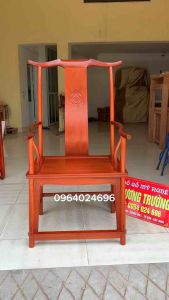 ghế tai quan gỗ gõ và hương Nam Mỹ ( ghế chủ )
