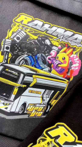 Ransel Bus Anak Laki-laki SD TK Karakter Bus Basuri TJ Monneyes Free Stiker