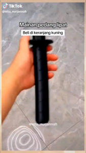 Jaya Mainan PEDANG LIPAT mainan samurai lipat mainan fidget katana P033