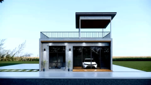 แบบบ้านโมเดิร์น 1