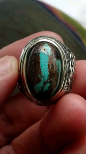 CINCIN PIRUS PERSIA MOTIF HURUF "ALIF" NATURAL ALAMI