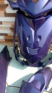 COVER FULL BODY HALUS HONDA BEAT KARBU 2008-2009 WARNA UNGU CANDY