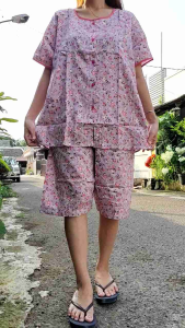 Babydoll Set Kulot Sabata Xl Jumbo Ld116 Cm Busui Katun Halus Pretty girl