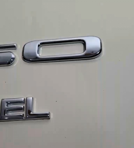 Emblem fuso chrome dan colt diesel chrome canter new 2pc