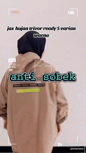 jas hujan raincoat trivor anti bocor memberikan kenyamanan berkendara