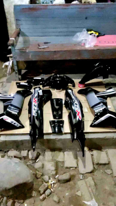 Cover Body Fiz R Full Set Halus Limited Edition Warna Hitam