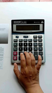 เครื่องคิดเลขเครื่องคำนวณQCONE 12 หลัก รุ่นQC-1200V