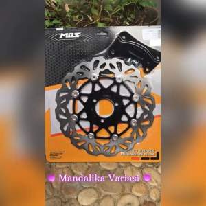 DISC PIRINGAN CAKRAM MOS BLACK COPY PSM/ TDR PLUS BREKET 260MM MIO j | AEROX 125 | MIO M3 | FINO | MIO S | XRIDE 125 | MIO Z | MIO GT KHUSUS 3 LUBANG MATIC