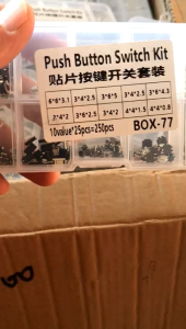 250pcs / Kotak 10 Model Tombol Tekan Tactile Untuk Remote Control Mobil