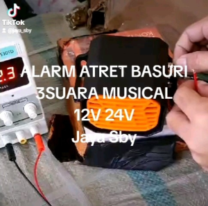 ALARM MUNDUR HORN ATRET 3SUARA BASURI 12V 24V