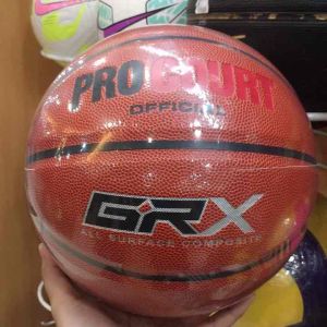 Pro Court Leather Basket Ball - Bola Basket GRX Real Seperti Gambar Bola Size 7 Type GRX ORI