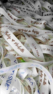 PERSONALIZED RIBBON | FOR WEDDING | PERSONAL USE ■BUSINESS