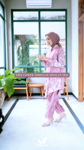 VT SETCEL MOTIF VIRAL BEST SELLER [ NEW ] SETELAN WANITA FASHION MUSLIM LAUREN ONESET BY VENTE