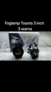 Foghlamp Projector Vinyx Q4 3 Warna Lampu Kabut Mobil LED Projie BILED 3 Inch Hi Low - Vinyx Q4