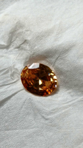 Batu akik sere orange nempel kaca