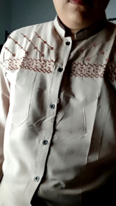 Baju Koko Motif jasuke Pria Dewasa Muslim Lengan Panjang Baju Koko Atasan Bordir