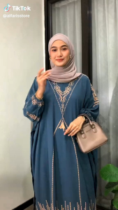 Gamis kaftan terbaru bahan halus berkualitas