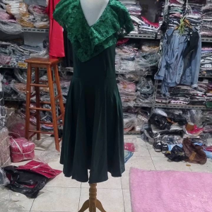 Desain Dress Scuba Hijau Kode 997: Ukuran & Kualitas Tinggi