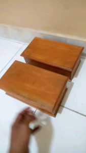 Kotak Mori PSHT Kayu Jati Warna Natural