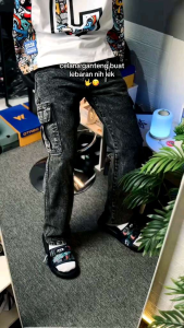 celana cargo panjang kanvas /loose fit premium dewasa