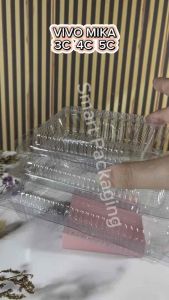 [ISI 100 PCS] Mika Merk VIVO 3C 4C 5C / Mika Makanan Jajanan Kue Roti / Mika Plastik Tebal / Mika Plastik Sekali Pakai