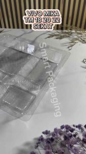 [ISI 100 PCS] VIVO Tray Sekat 18 20 22 / Mika Persegi Kotak Sekat 4 5 6 7 / Dalaman Kotak Nasi / Mika Plastik Tebal / Mika Sekali Pakai