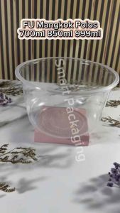 [ISI 25 PCS] FU Mangkok Polos 700ml 850ml 999ml / Mangkok Plastik Bakso Mie / Mangkuk Plastik Transparan Sekali Pakai