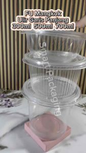 [ISI 25 PCS] FU Mangkok 300ml Ulir / 500ml Garis / 700ml Panjang / Mangkok Plastik Bakso Mie Sekali Pakai