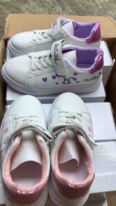 รองเท้าผ้าใบ สีขาว เด็ก เบอร์30-33 สเตล่า ส่งจากไทย