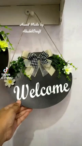 Best Seller Hiasan Dinding Bulat Welcome Untuk Hiasan Pintu