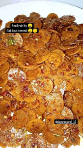 Moring Doyan Ngemil Pedas Daun Jeruk 250 gram || Moring Pedas Daun Jeruk 250 gram