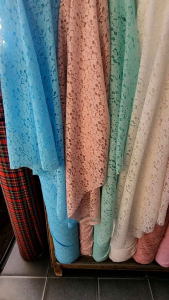 ลูกไม้ราเชล เกาหลี 2ด้าน ไม่ยับ เชิง พื้นผ้า หลา เดรส ชูด หรู ดูแพง เนื้อนิ่ม พริ้ว กว้าง 110-115 ซม