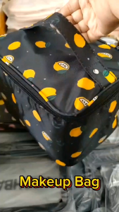 Makeup Bag Waterproof Travel Cosmetic Organizer Portable Foldable Storage【Beg Mekap Kalis Air】Beg Kosmetik 可折叠便携化妆品收纳袋