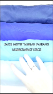 KAOS MOTIF LENGAN PANJANG ATASAN PRIA WANITA BAHAN COTTON POLY24s SIZE M L XL XXL