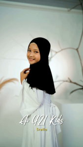 Hijab anak jilbab bergo kerudung anak tali arrafi 421 Kids jilbab anak non pet jersey terbaru termurah