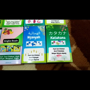 Flash Card Edukasi Angka Arab Full Color Laminating