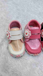 R-Shoes - Sepatu Anak Perempuan Baby Prewalker Loafer Shoes Bunga Cit Cit 6 Bulan sd 3 Tahun