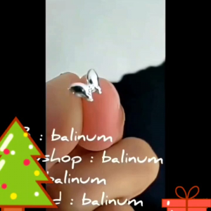 balinum AC-4076 จิวจมูกก้านเจาะเงินแท้ 925 (ราคาต่อชิ้น) หัวรูปผีเสื้อ ใส่ได้ทั้งผู้หญิงและผู้ชาย