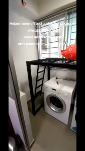 Loft bed customize singapore /helper room loft bed customize