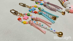 Dreamcatcher Personalised Name Star Ribbon Butterfly Bag Charm Customised Keychain Gift