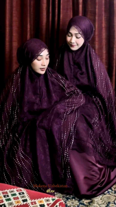 Mukena Uzbekistan Belleza Dalanova Size Dewasa Jumbo FREE TAS MEWAH