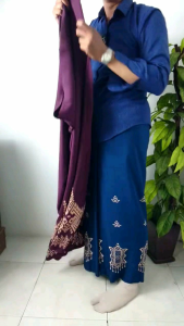 Sarung Batik Pekalongan Motif Pagar Tumpal Minsyar bahan Rayon Duniatex 8460 paling Rapat Tebal Adem Halus Nyaman tidak nerawang Santri pria wanita by Sola batik