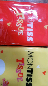 1 Dus/Karton (96pack) Tissue Facial Travel Pack MONTISS 50sheets 2ply