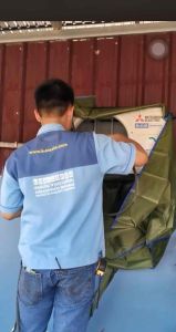 ผ้าใบล้างครอยร้อนคอมเพลสเซอร์แอร์