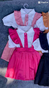 NEW Promo- Baju Anak perempuan modis usia 1-6 tahun | setelan rok dasi tanpa aksesoris | outfit anak perempuan