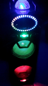 Loa Tháp Karaoke Di Động DJ hỗ trợ 2 BASS 30 kèm Hệ thống đèn xoay.