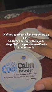 TERLARIS!! Coolcalm bedak powder kulit gatal biang keringat alergi anak hingga lansia 100%ORIGINAL