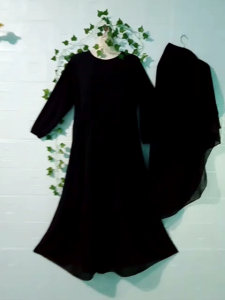 Gamis Ceruty Armani Babydoll  Set Hijab